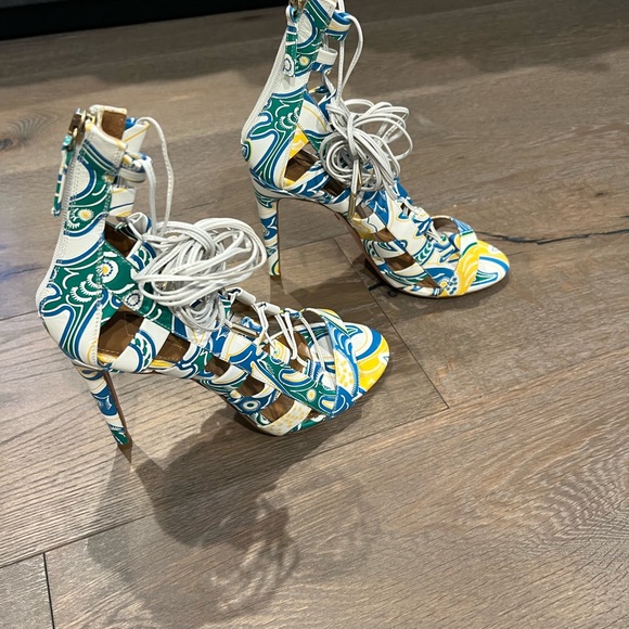 Gorgeous Aquazzura Heels!  Size 37.  Worn one time and perfect condition! - Picture 2 of 5